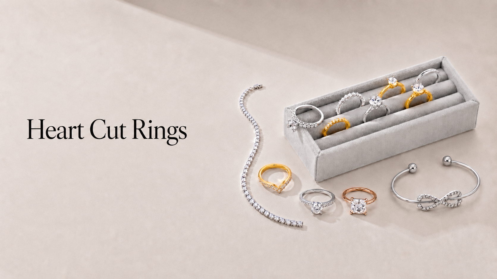 Heart Cut Rings