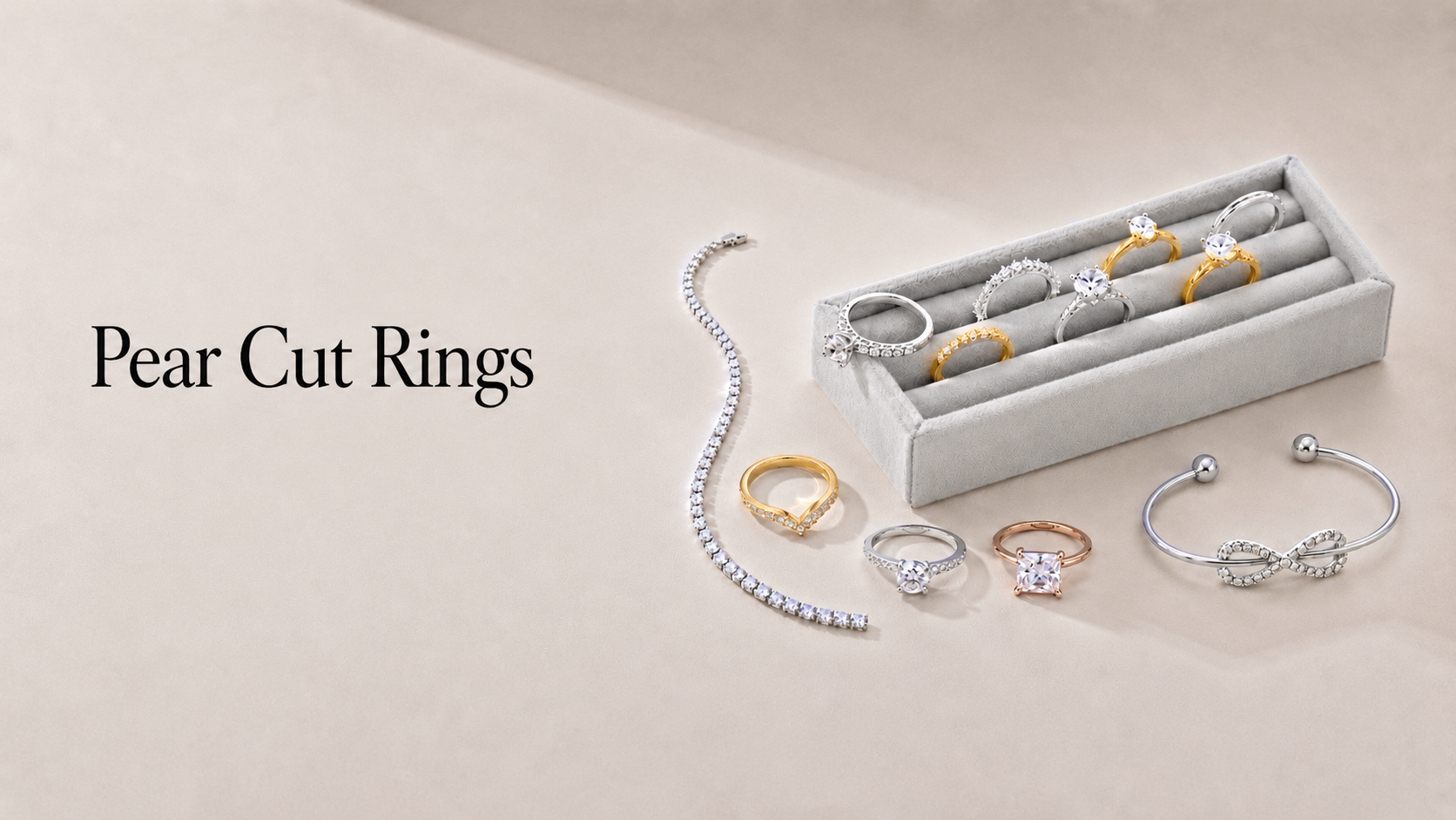 Pear Cut Rings