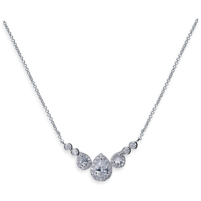 Teardrop Crystal Bridal Necklace