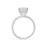 Hidden Halo Solitaire Engagement Ring