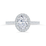 Oval Halo Engagement Ring