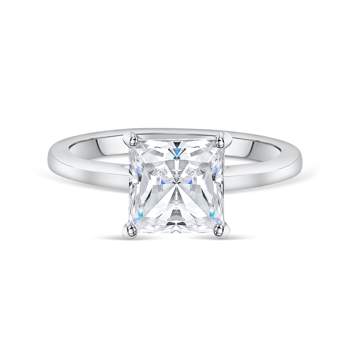 2 Carat Princess Cut Solitaire Ring