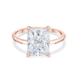 Hidden Halo Solitaire Engagement Ring
