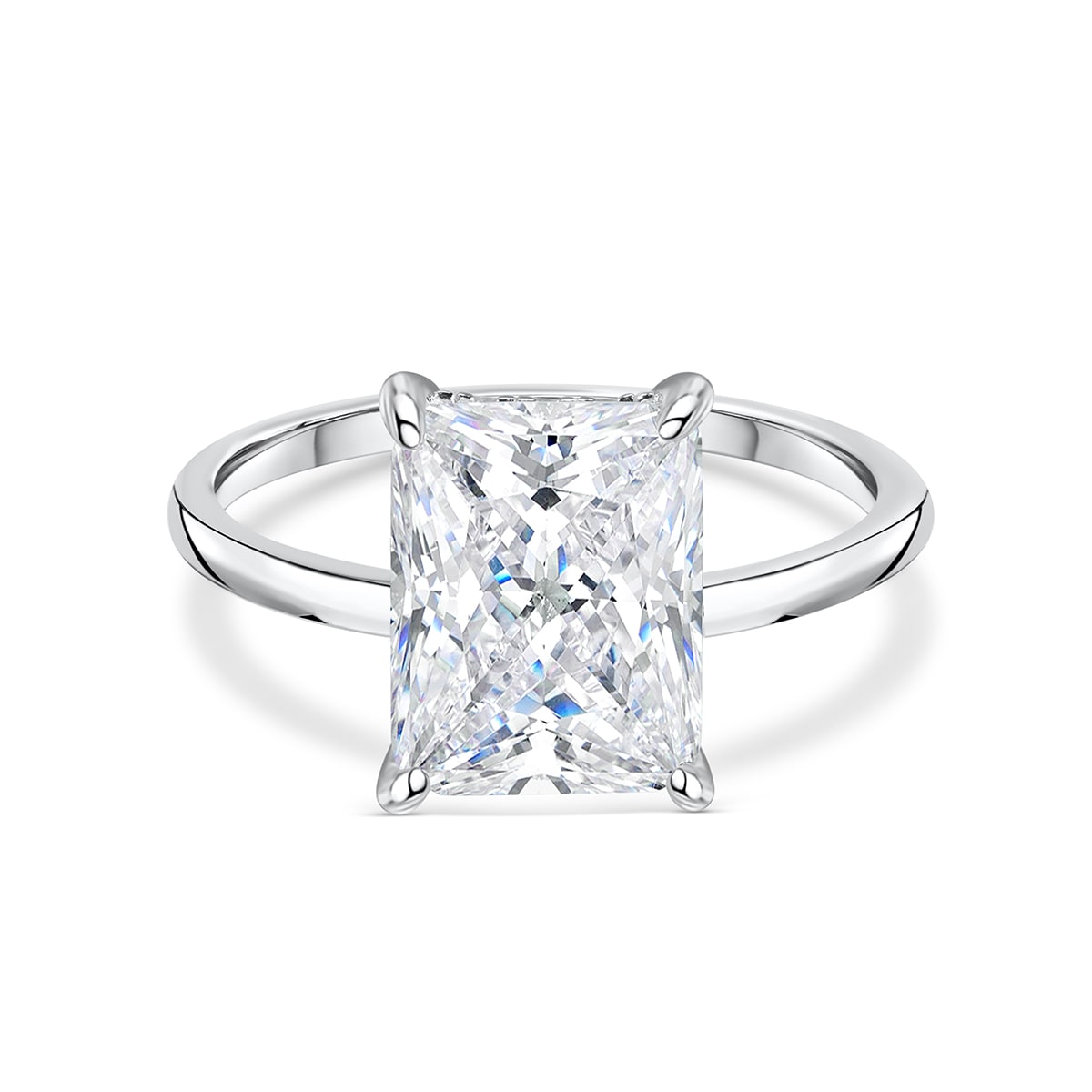 Hidden Halo Solitaire Engagement Ring