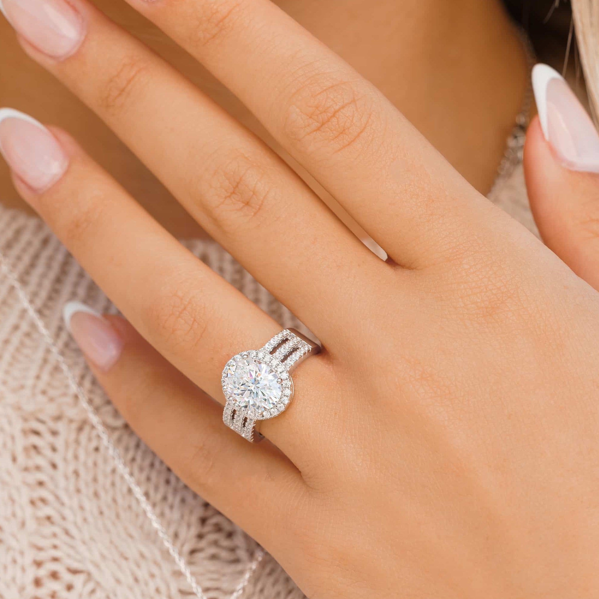 3 Carat Oval Cut Engagement Ring