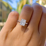 Hidden Halo Solitaire Engagement Ring