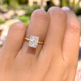 Hidden Halo Solitaire Engagement Ring