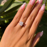 Hidden Halo Solitaire Engagement Ring