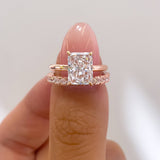 Hidden Halo Solitaire Engagement Ring