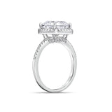 Cushion Cut Halo Engagement Ring