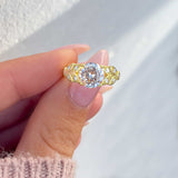 2 Carat Leaf Engagement Ring