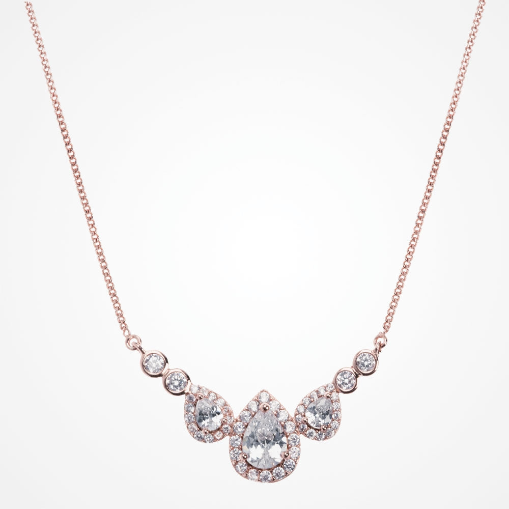 Teardrop Crystal Bridal Necklace