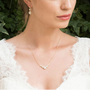 Teardrop Crystal Bridal Necklace