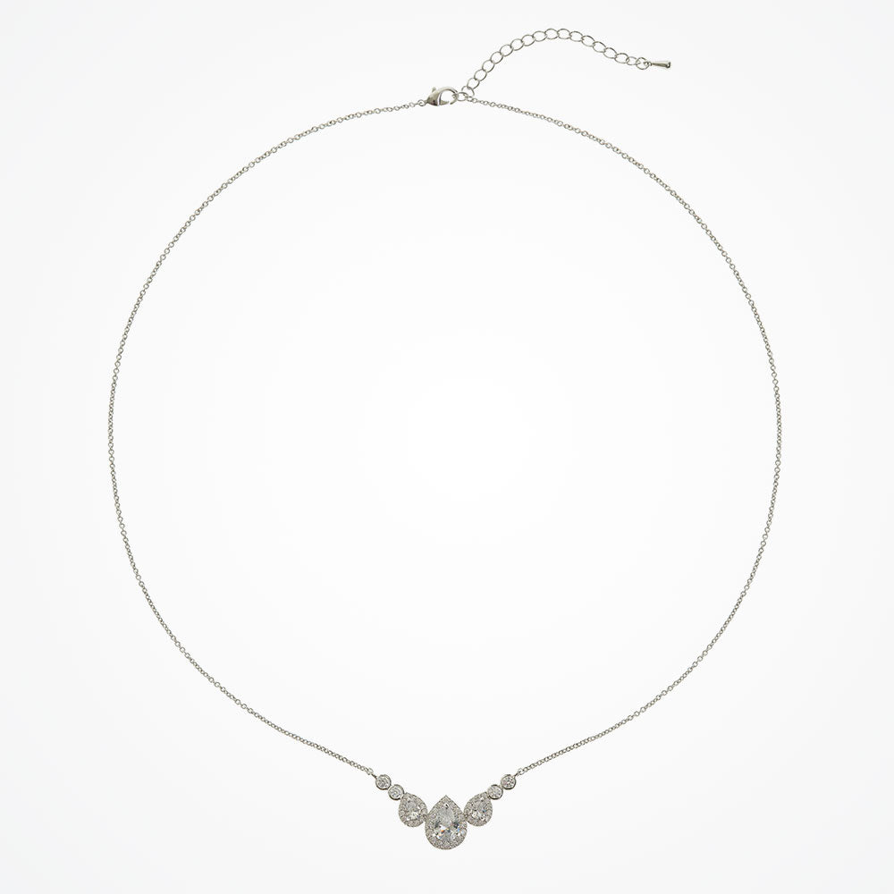 Teardrop Crystal Bridal Necklace