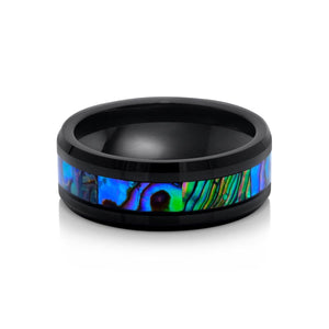 Men's Abalone Wedding Ring