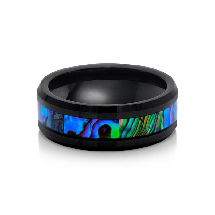 Men's Abalone Wedding Ring