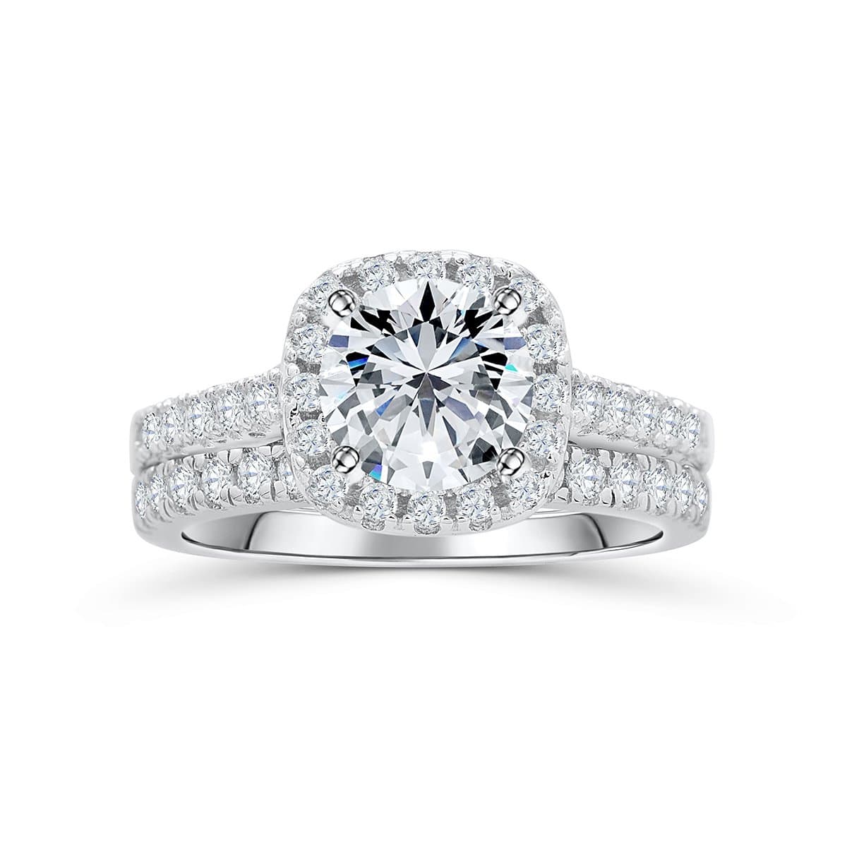 Cushion Halo Wedding Set