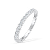 2mm Half Eternity Wedding Band
