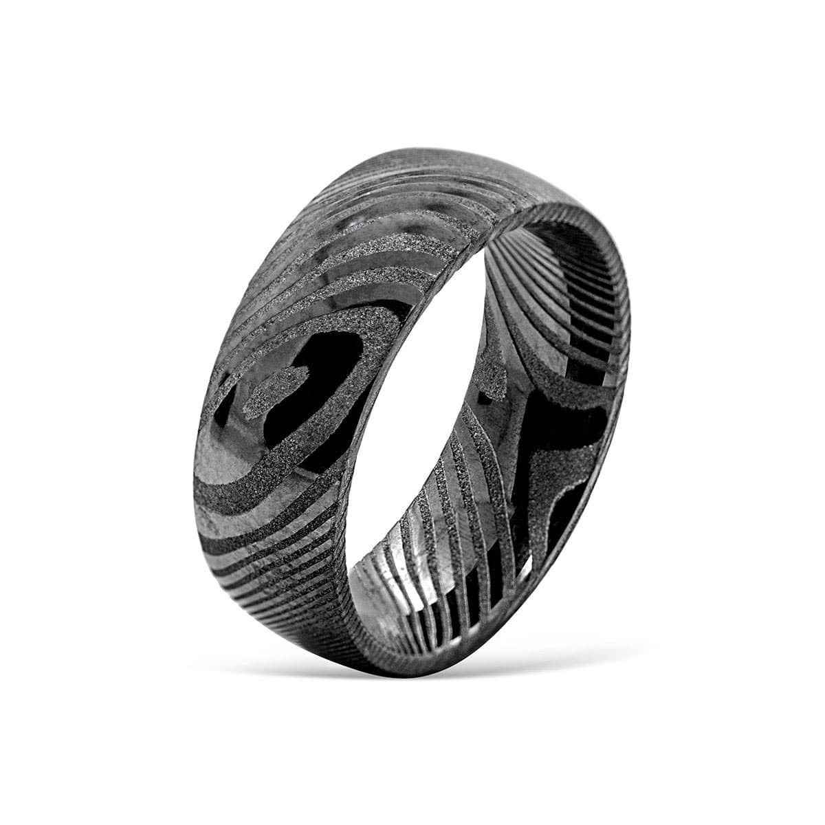 Men's Damascus Steel Wedding Ring