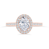 Oval Halo Engagement Ring