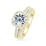 Cushion Halo Wedding Set