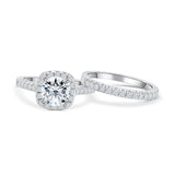 Cushion Halo Wedding Set