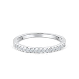 2mm Half Eternity Wedding Band