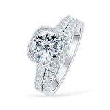 Cushion Halo Wedding Set