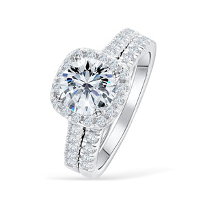 Cushion Halo Wedding Set