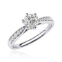 6-Prong Simulated Diamond Engagement Ring