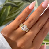 Oval Halo Engagement Ring