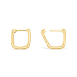 Square Huggie Bridal Earrings
