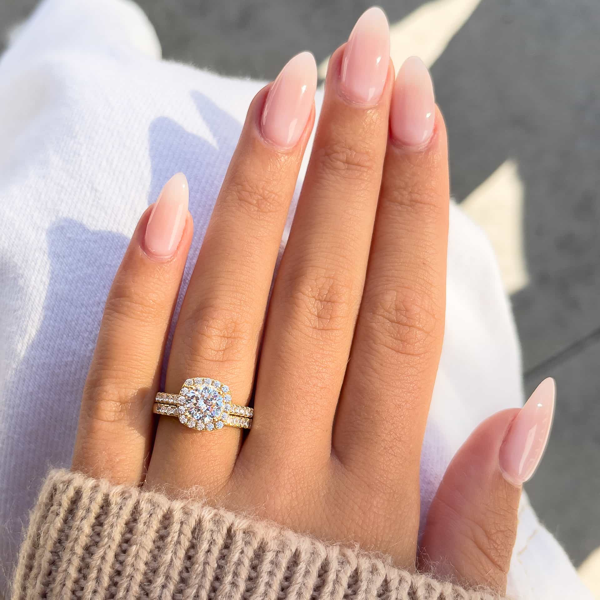 Cushion Halo Wedding Set