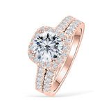 Cushion Halo Wedding Set