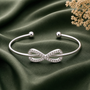 Diamond Infinity Bangle Bracelet