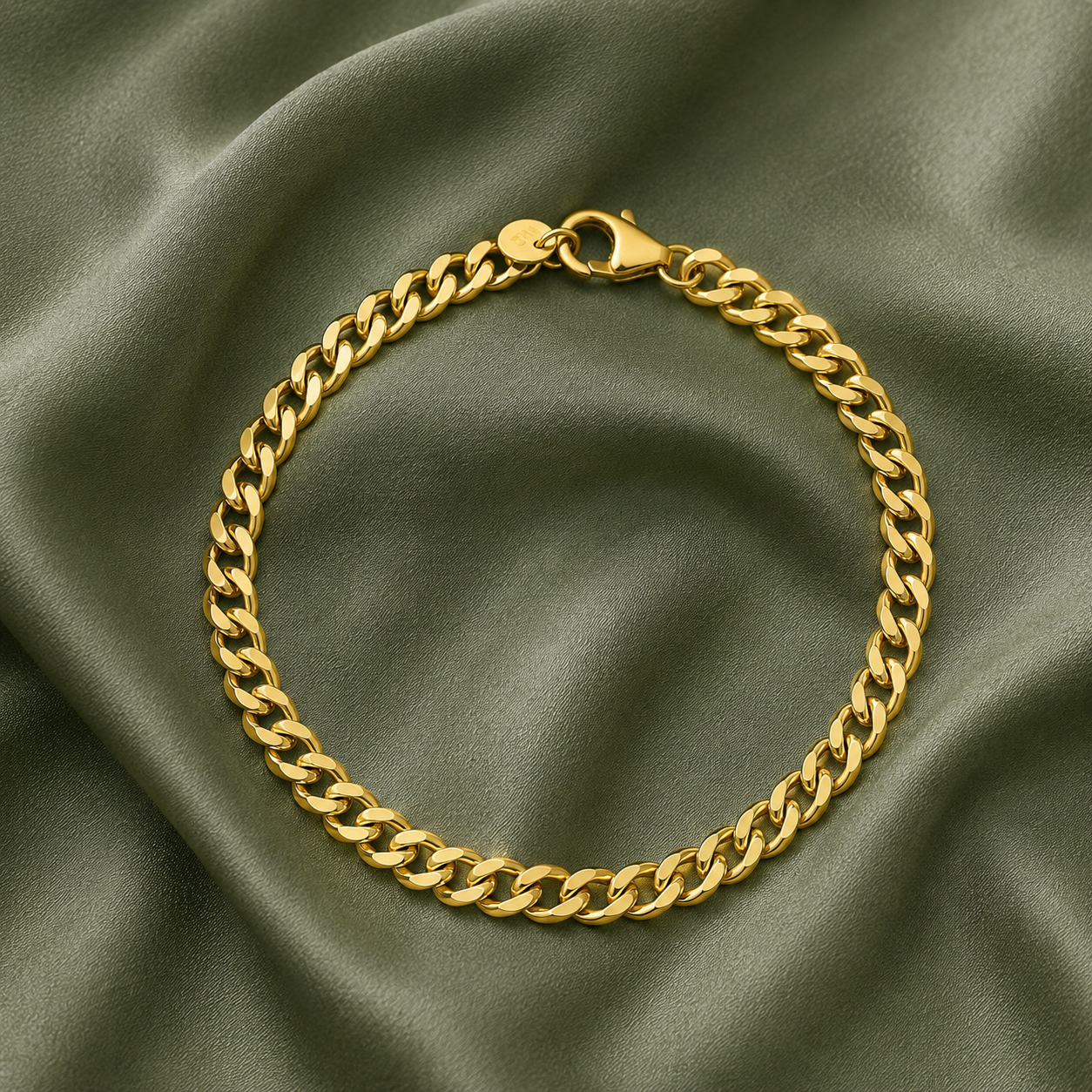 Women's Gold Chain Bridal Bracelet