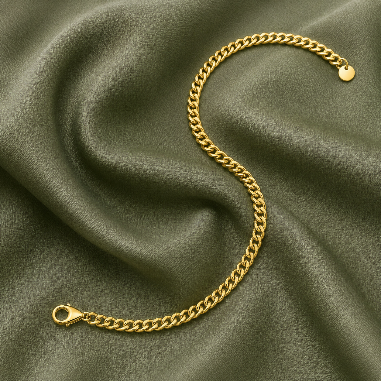 Women's Gold Chain Bridal Bracelet