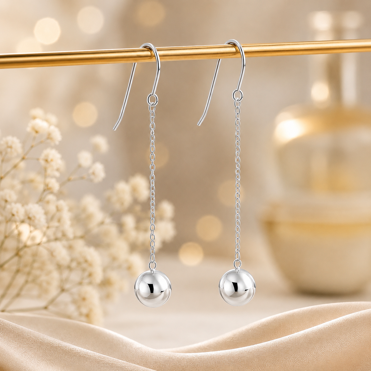 Ball Dangle Bridal Earrings