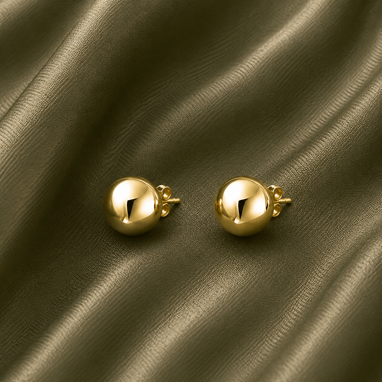 Ball Stud Bridal Earrings