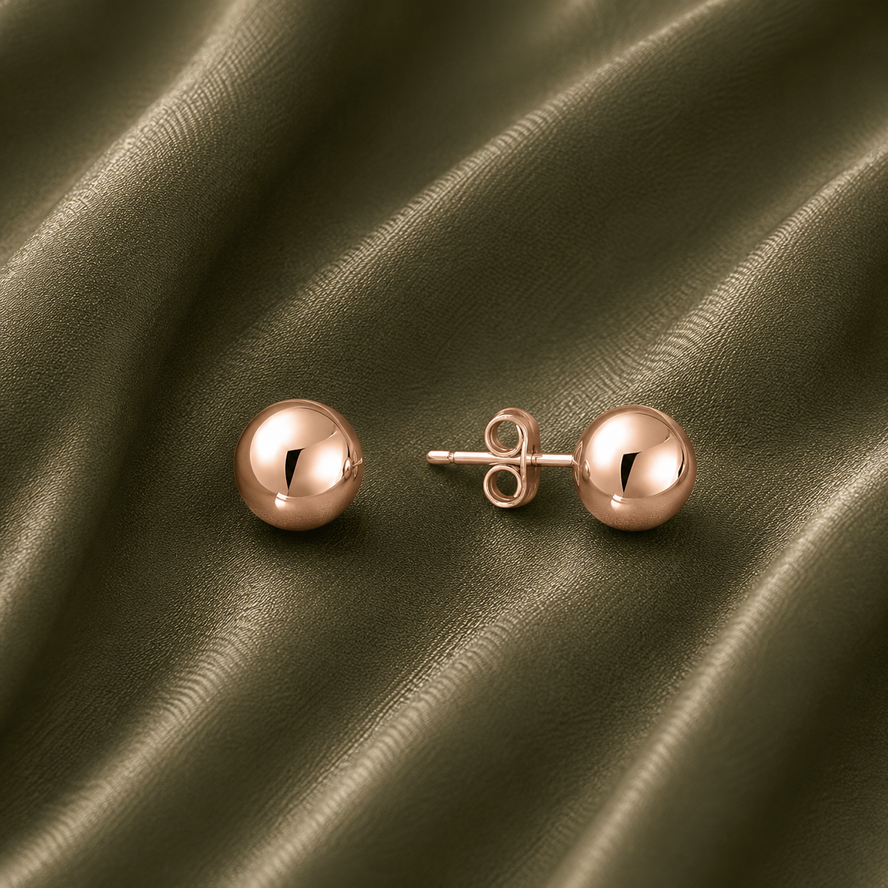Ball Stud Bridal Earrings