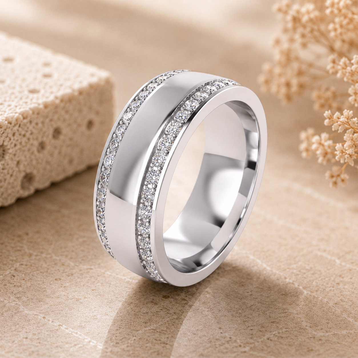 Double Row Wedding Band
