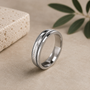 Arrow Patterned Wedding Band