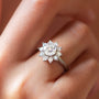Round Halo Solitaire Engagement Ring