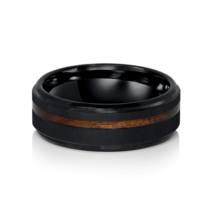 Men's Tungsten Wood Ring