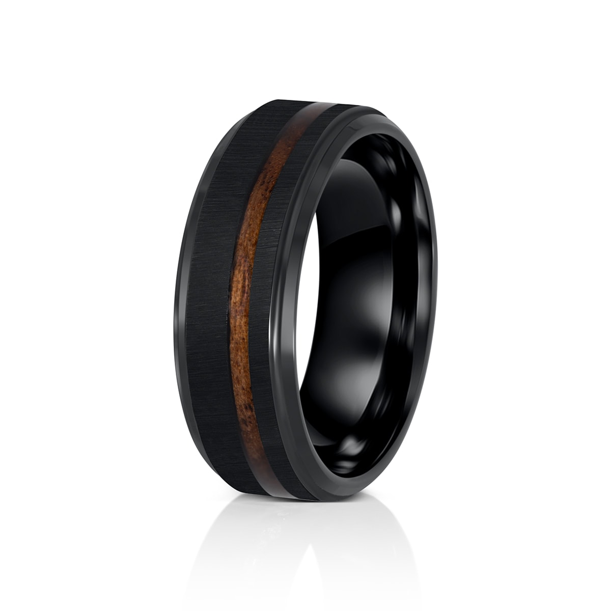 Men's Tungsten Wood Ring