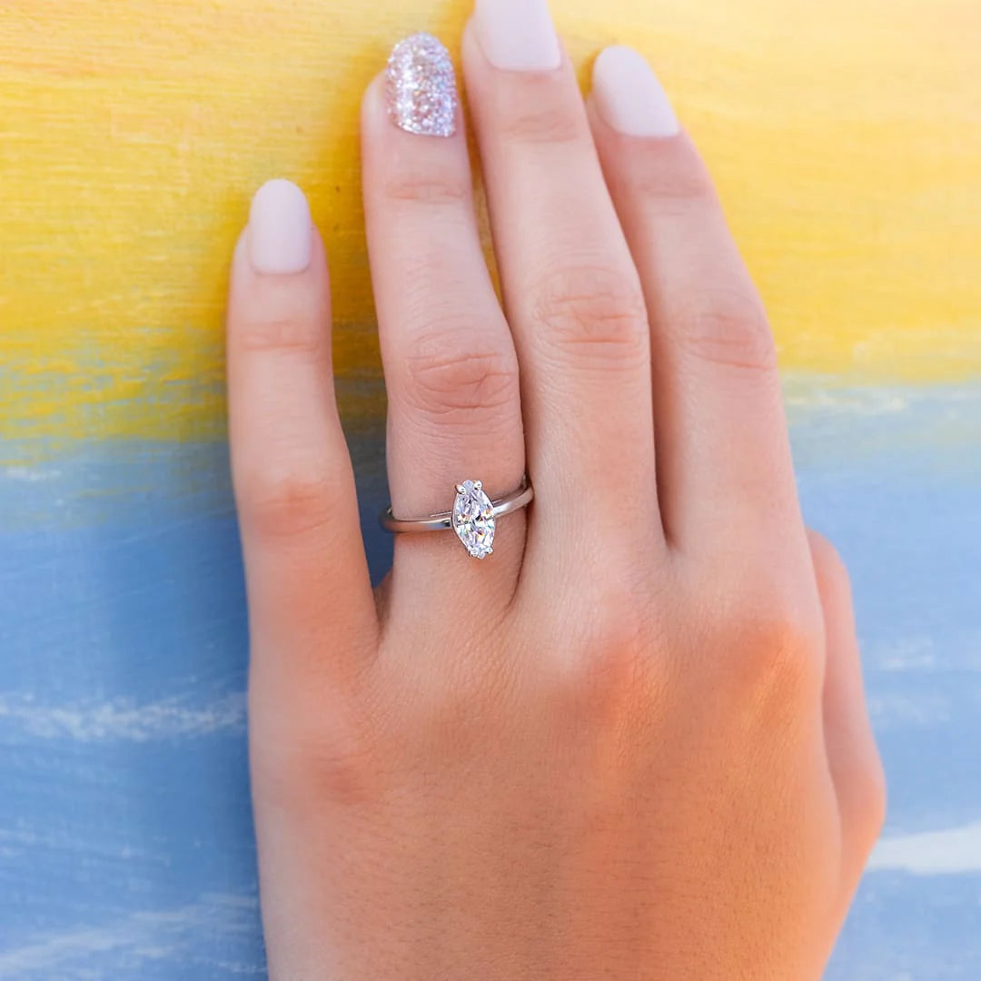 1 Carat Marquise Solitaire Ring