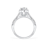 1.5 Carat Marquise Halo Engagement Ring