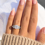 2 Carat Leaf Engagement Ring