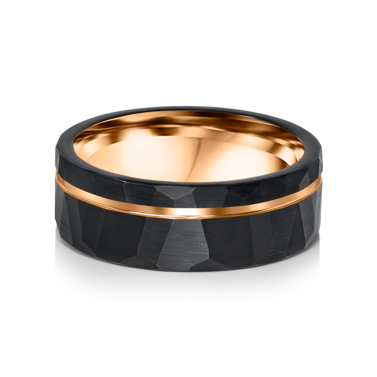 Men's Hammered Tungsten Wedding Ring
