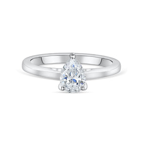 1 Carat Pear Solitaire Ring